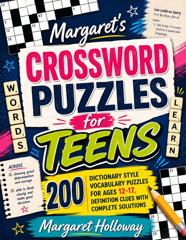Cover of Margaret's Crossword Puzzles for Teens